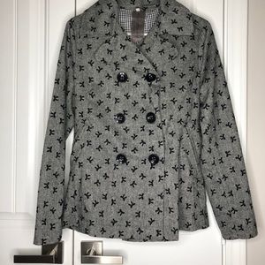 Moon Collection Grey Bow Jacket XL